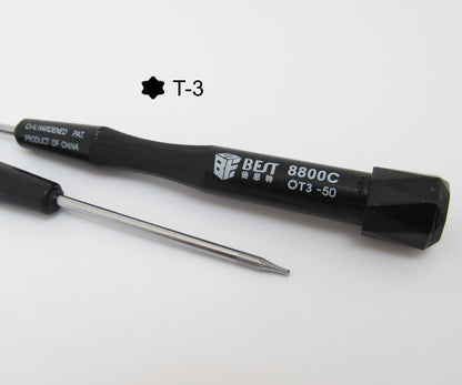 ya 26 10pcs BEST 8800C-50 T3 Torx Pision Screwdriver Repair Fixing Open Tool