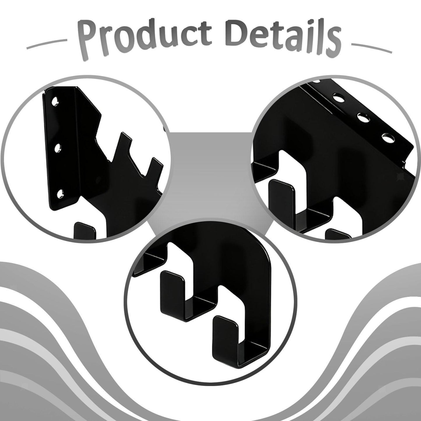 ya 17 Chainsaw Hanger Space Saving Wall Mount Rack for String Trimmer Rakes Shed