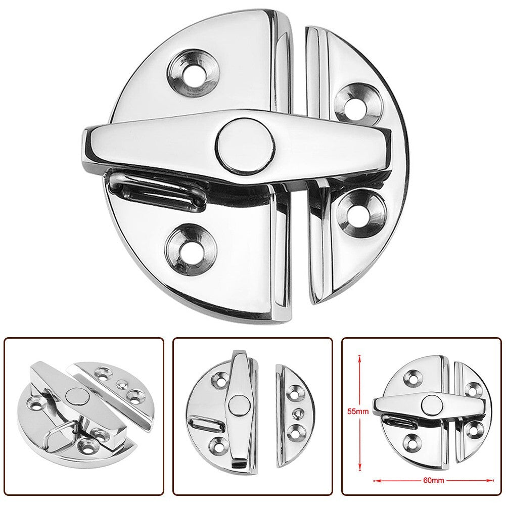ya 5 8.7 Boat Door Catch Latch 180 Marine Cabinet Lock 316 Stainless Steel Round