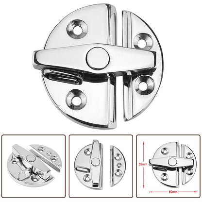 ya 5 8.7 Boat Door Catch Latch 180 Marine Cabinet Lock 316 Stainless Steel Round