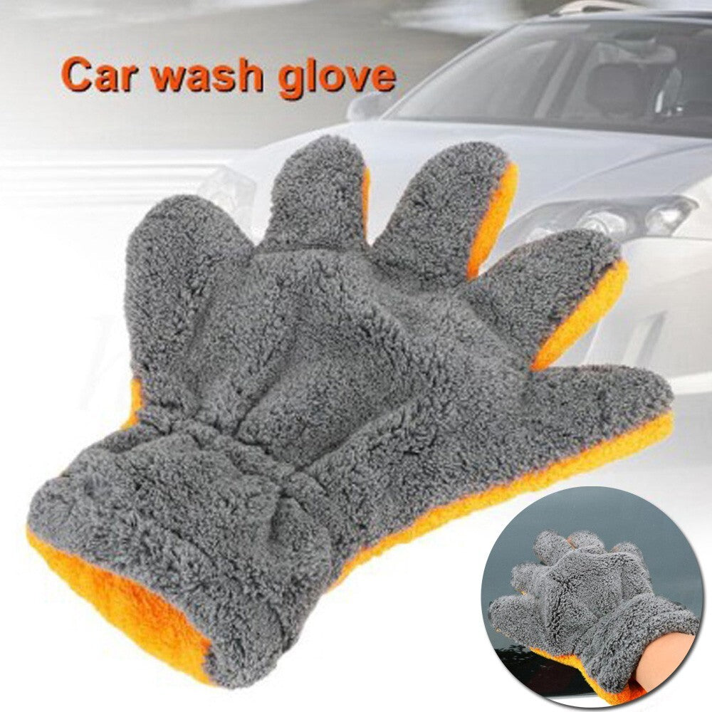 ya 5 8.7 Car Wash Gloves Cleaning Gloves Microfiber Cloth Cleaning Equipment 29*25CM