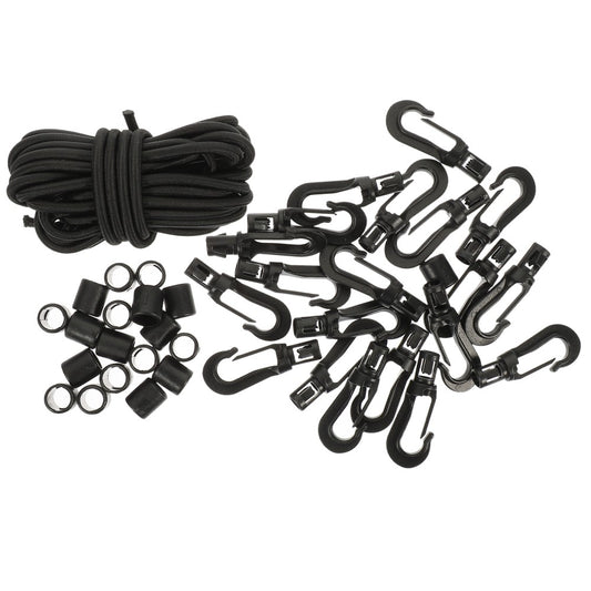 ya 1 7.7 Elastic String Hook Boat Bungee Dock Line Mooring Rope Docking and Equipment