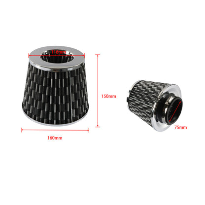 ya 5 8.7 Automobile intake filter aluminum tube kit 76mm conversion intake mushroom joint