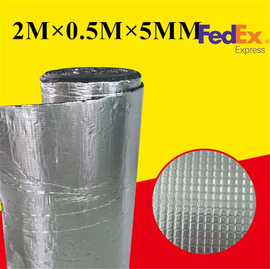 ya 7 6.10.3 1PC 2x0.5m Car Hood Trunk Floor Firewall Flame Retardant Mat Heat Insulated Pad