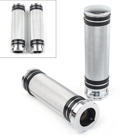 ya 2 6.26 For Sportster Dyna Softail Touring V-Rod 1 Inch Chrome Handlebar Hand Grips