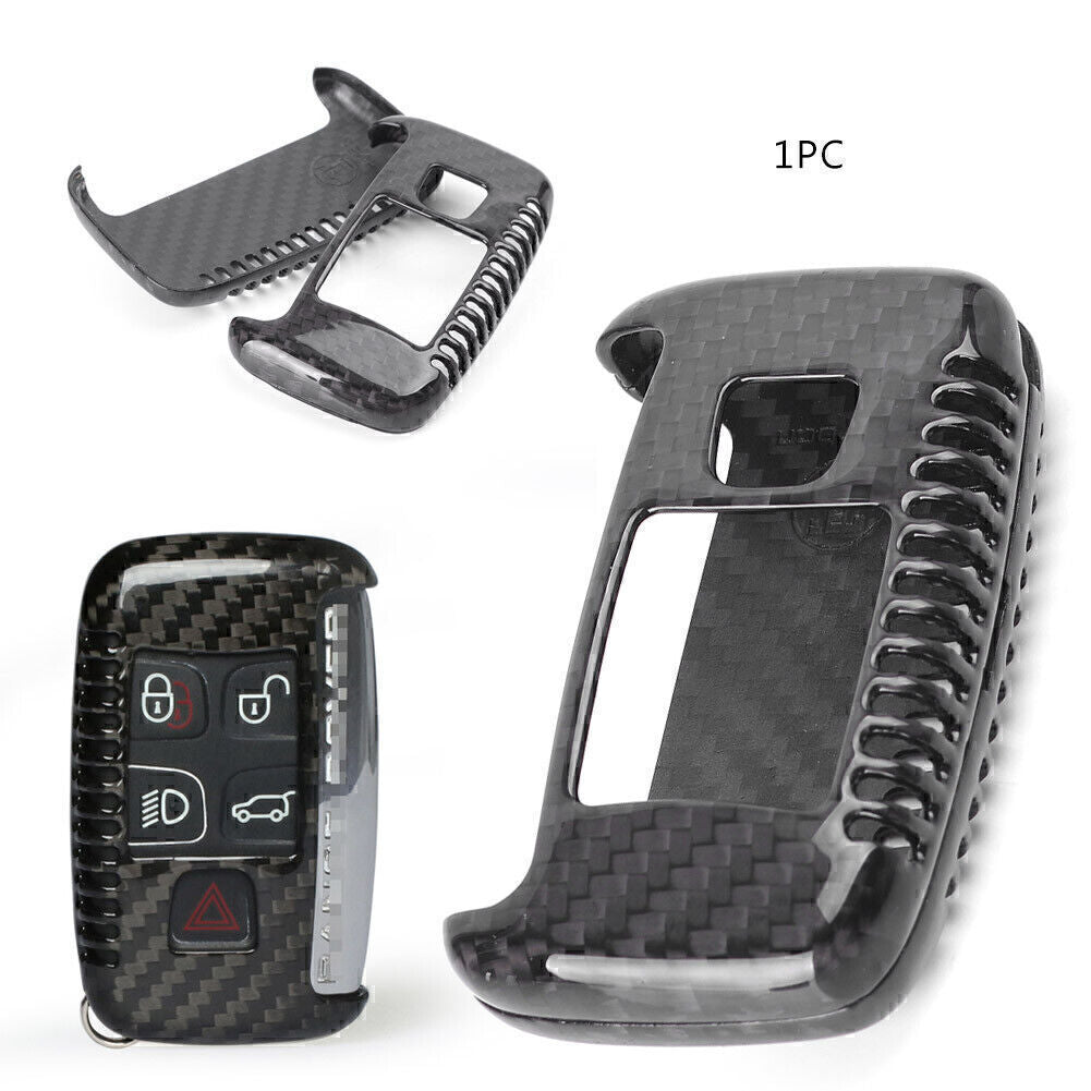 ya 5 8.7 Carbon Fiber Key Cover Direct Replace for Jaguar XE XF XJ F TYPE Key Fob Remote