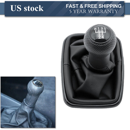 ya 11 6.5 5-SPEED Shift Knob Shifter Gear Boot for 99-2005 for VW for Golf for Bora for JETTA GTi R32 MK4