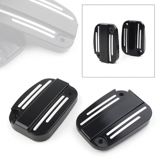 ya 4 6.17.2 for Harley Touring Street Road Glide Left& Right Brake Master Cylinder Cover Cap
