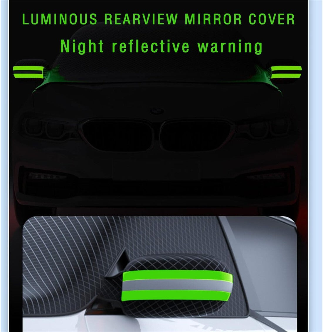 ya 5 8.7 Magnetic Car Snow Shield Frost Prevention Front Windshield Snow Sun Thickened