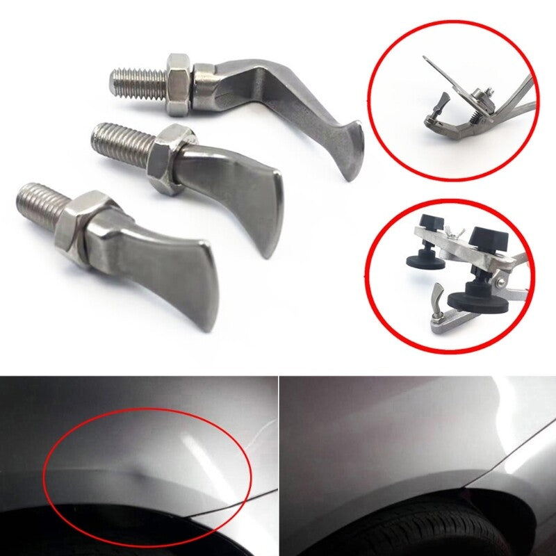 ya 14 3Pcs Horn Pliers Head Auto Dent Repair Slide Bar Clamp Pliers Head