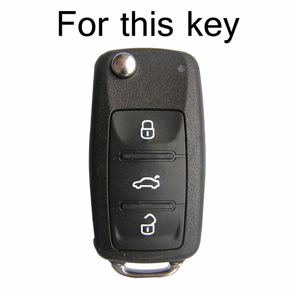 ya 5 8.7 Carbon Fiber Car Key Case Cover Shell for VW for Golf mk5 for Bora for JETTA for Passat Polo Fob