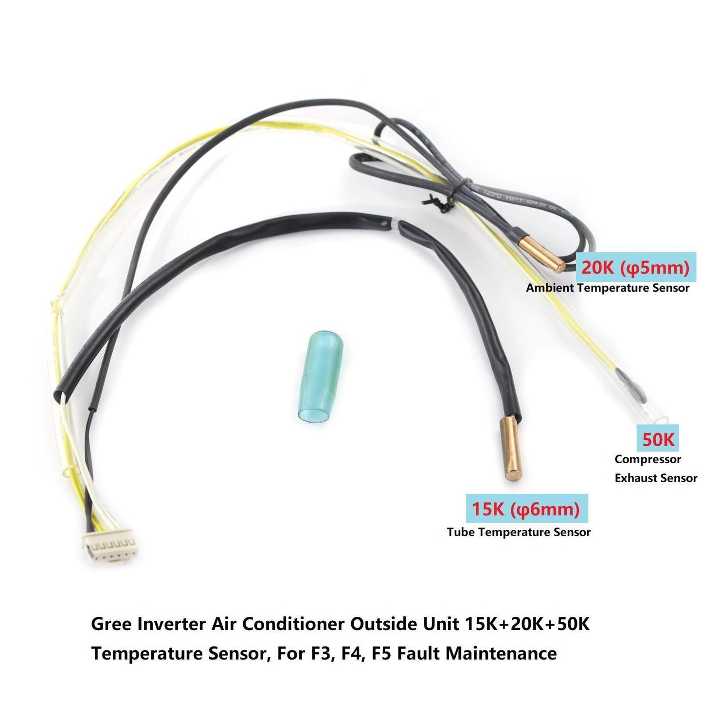 ya 25 15K+20K+50K Air Conditioner Outside Temperature Sensor For F3 F4 F5 Err Fix