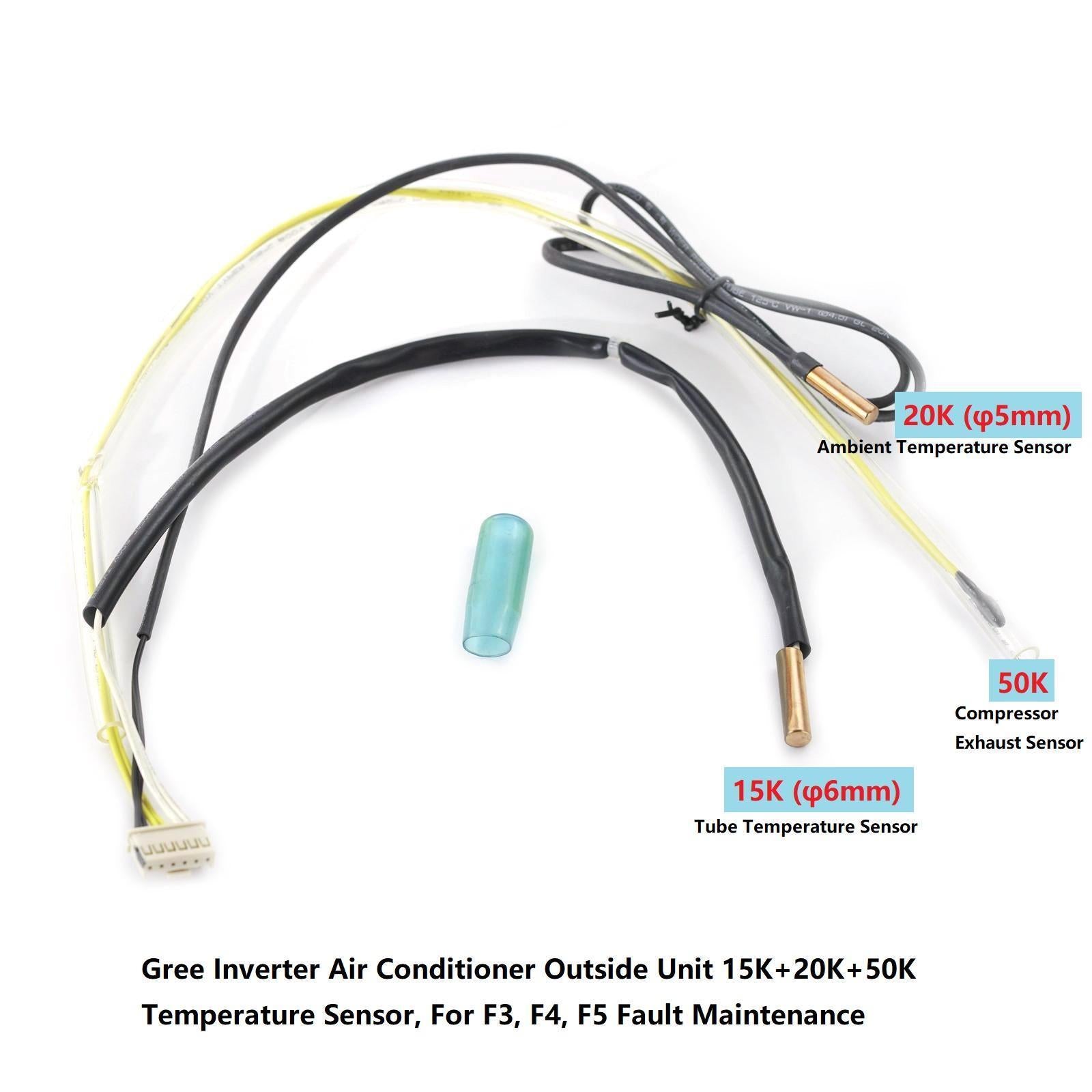 ya 25 15K+20K+50K Air Conditioner Outside Temperature Sensor For F3 F4 F5 Err Fix
