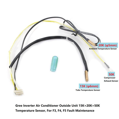 ya 25 15K+20K+50K Air Conditioner Outside Temperature Sensor For F3 F4 F5 Err Fix