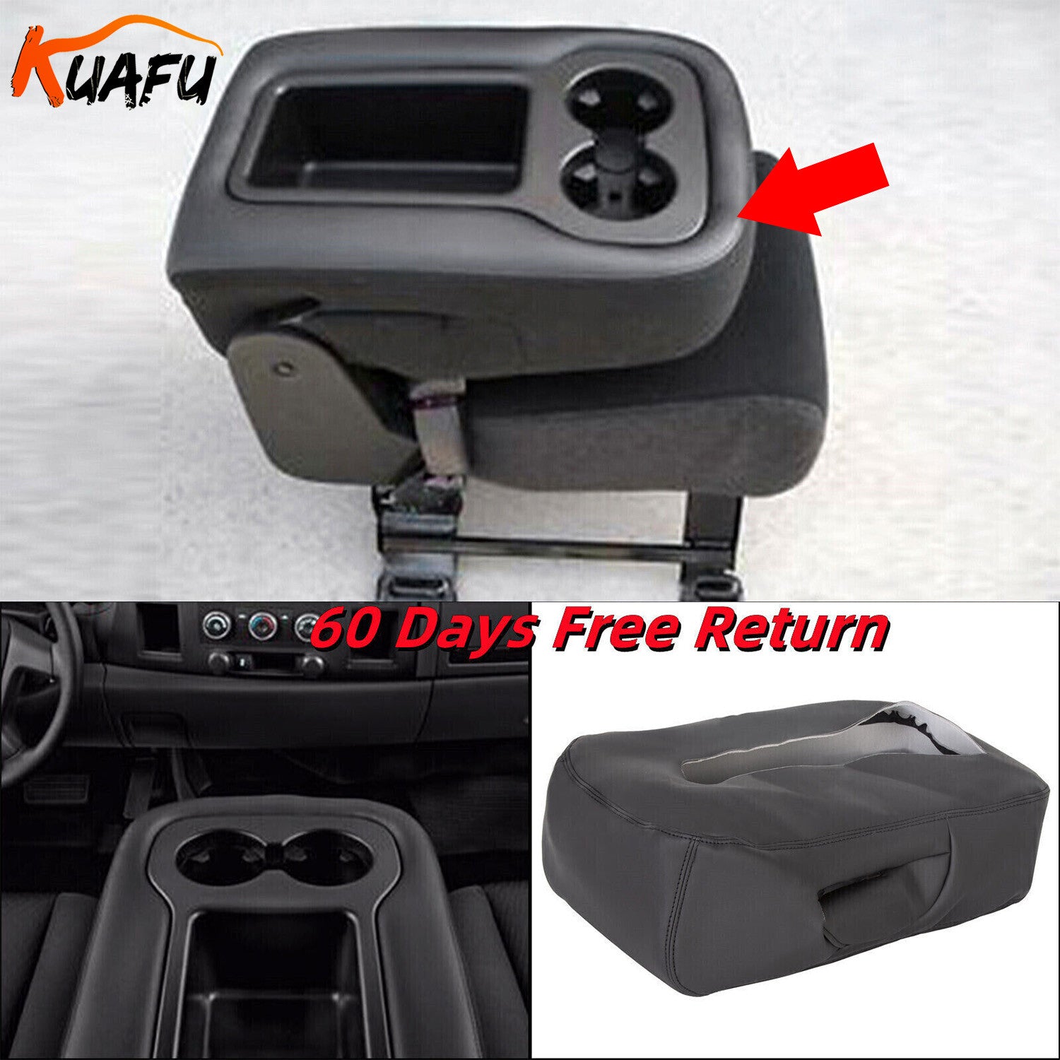 ya 8 5.26 Fit For 2007-2014 for Silverado Tahoe for Sierra Armrest Console JUMP for SEAT Cover Top