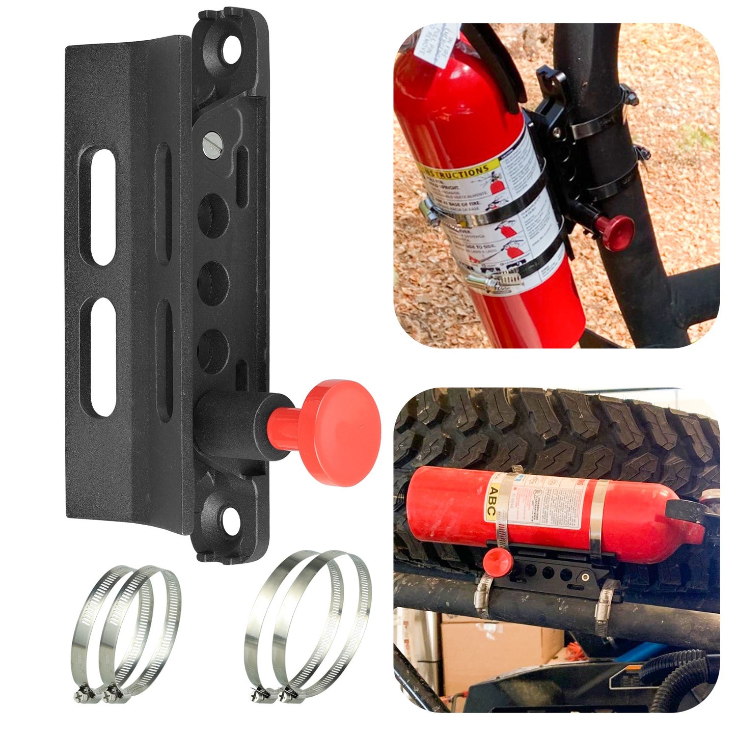 ya 5 8.7 Quick Release Roll Bar Fire Extinguisher Mount Holder for for Jeep for Wrangler for Polaris
