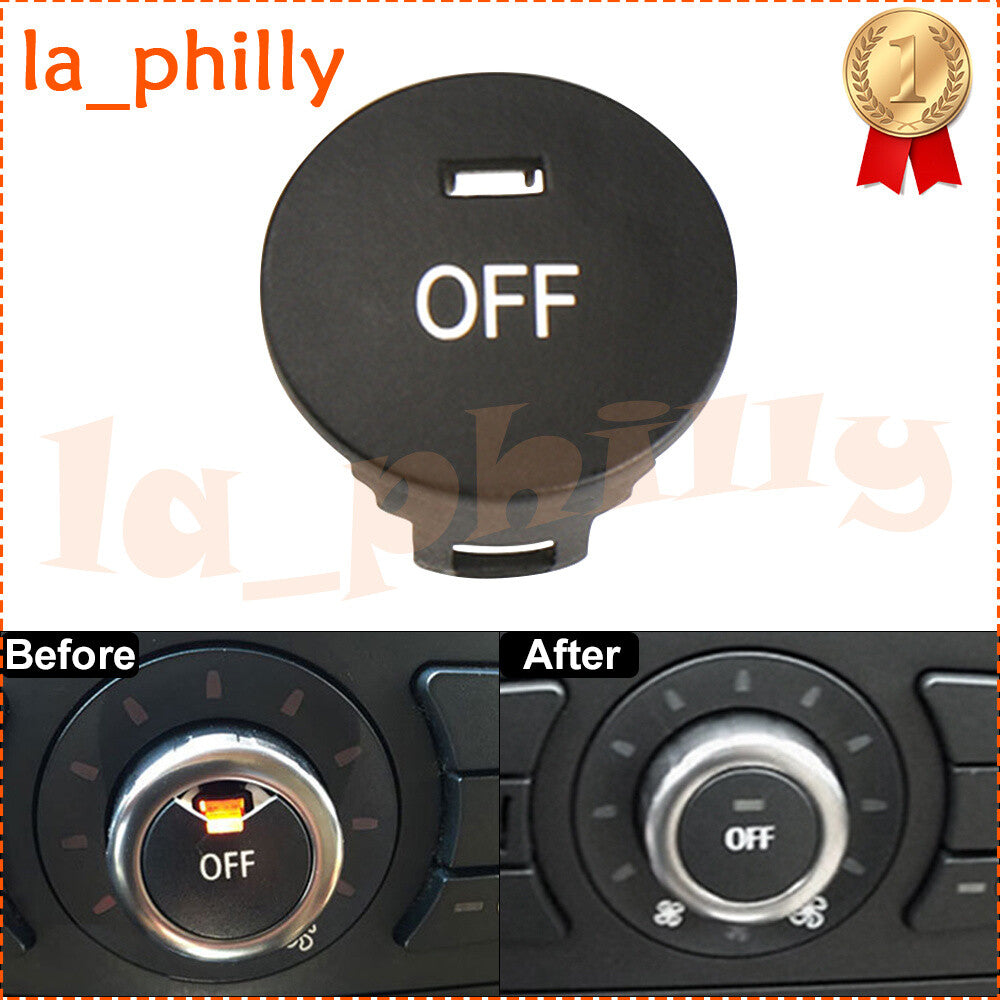 ya 13 Front A/C OFF Speed Switch Button Cap for BMW E60 E61 E63 E64 5 6 Series M5 M6