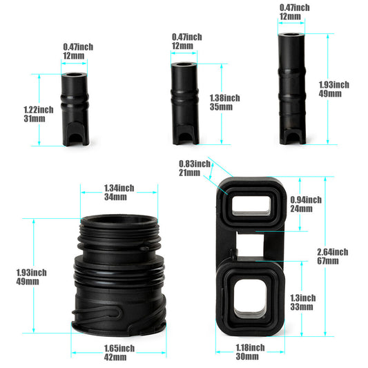 ya 2 6.27 6-Piece 6HP21 6HP19 Body to Housing Liner Kit Seal Kit for BMW 128I 328I
