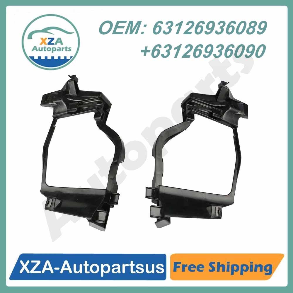 ya 13 5.27.2 Pair Left Right Headlight Mount Bracket for BMW E60 E61 5-Series 525i 528i 530i