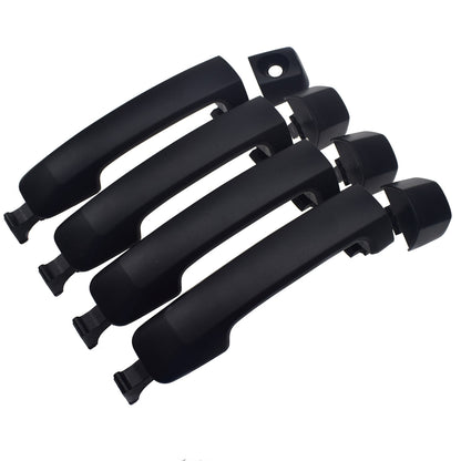 ya 5 8.7 Set of 4 Exterior Door Handles Black For 2007-2018 for Toyota Tundra 69210-0C010
