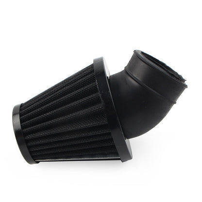ya 5 8.7 42mm Motorcycle Air Intake Filter Cleaner Rubber Bend Inlet Stainless Steel Mesh