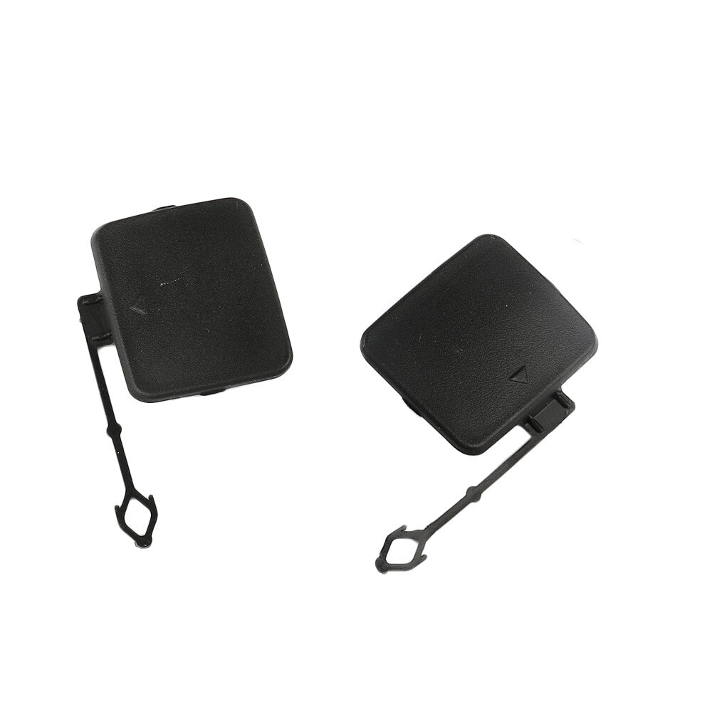 ya 27 6.18 2x Rear Left & Right Bumper Tow Hook Cover for 2006-2009 for BMW for X5 E70 Unpainted