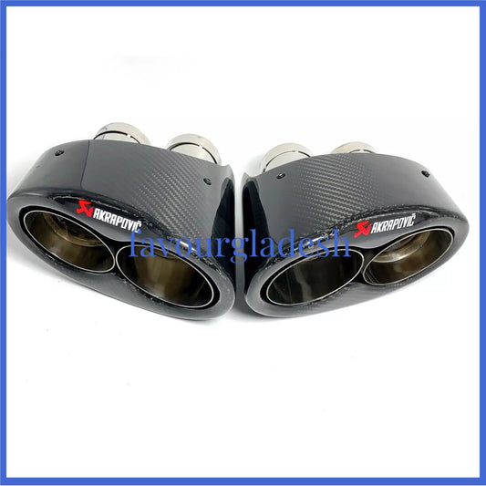 ya 4 6.17.2 1 pair of Akrapovic carbon fiber tips for Audi RS3 RS4 RS5 RS6 A3 for A4 A5 A6