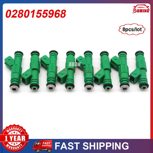 ya 1 7.2 8PCS 0280155968 New Fuel Injectors For GM for Ford TBI LT1 LS1 LS6 V8 EV1 for Chevy