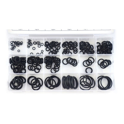 ya 14 225pcs Black Rubber Washer Sealing Rings Assortment Plumbing Auto Repair