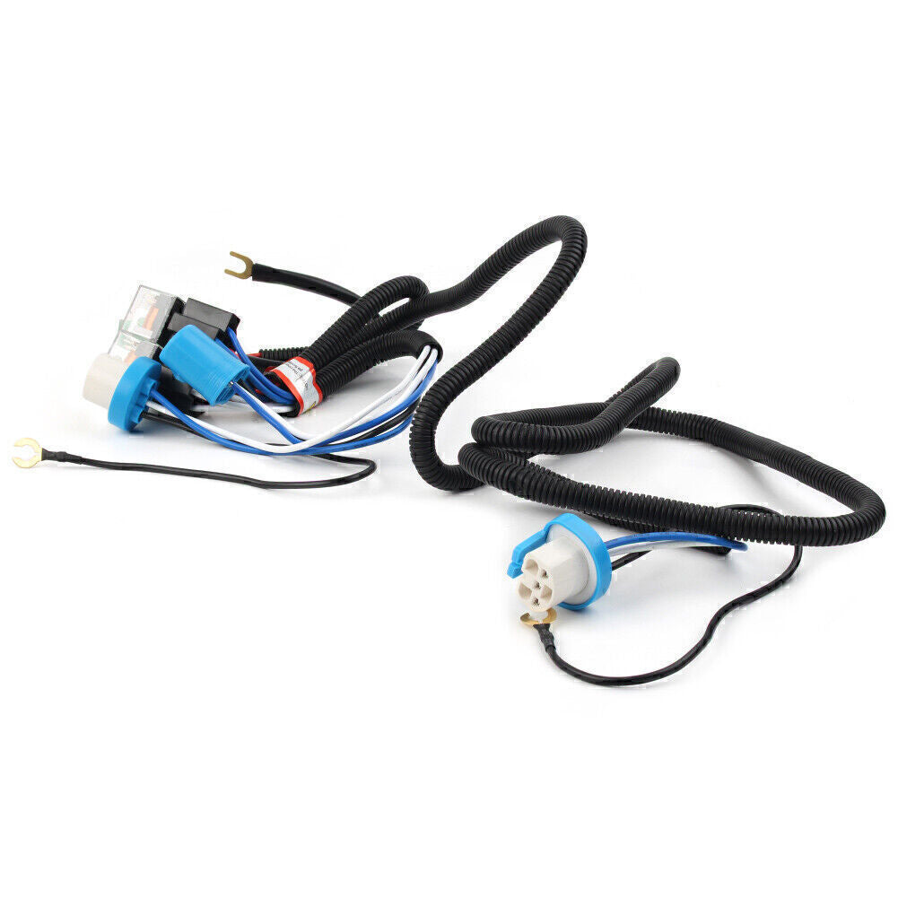 ya 5 8.7 Relay Wire Harness 40A 9007 HB5 Head Light Replace Socket Connector Two Output