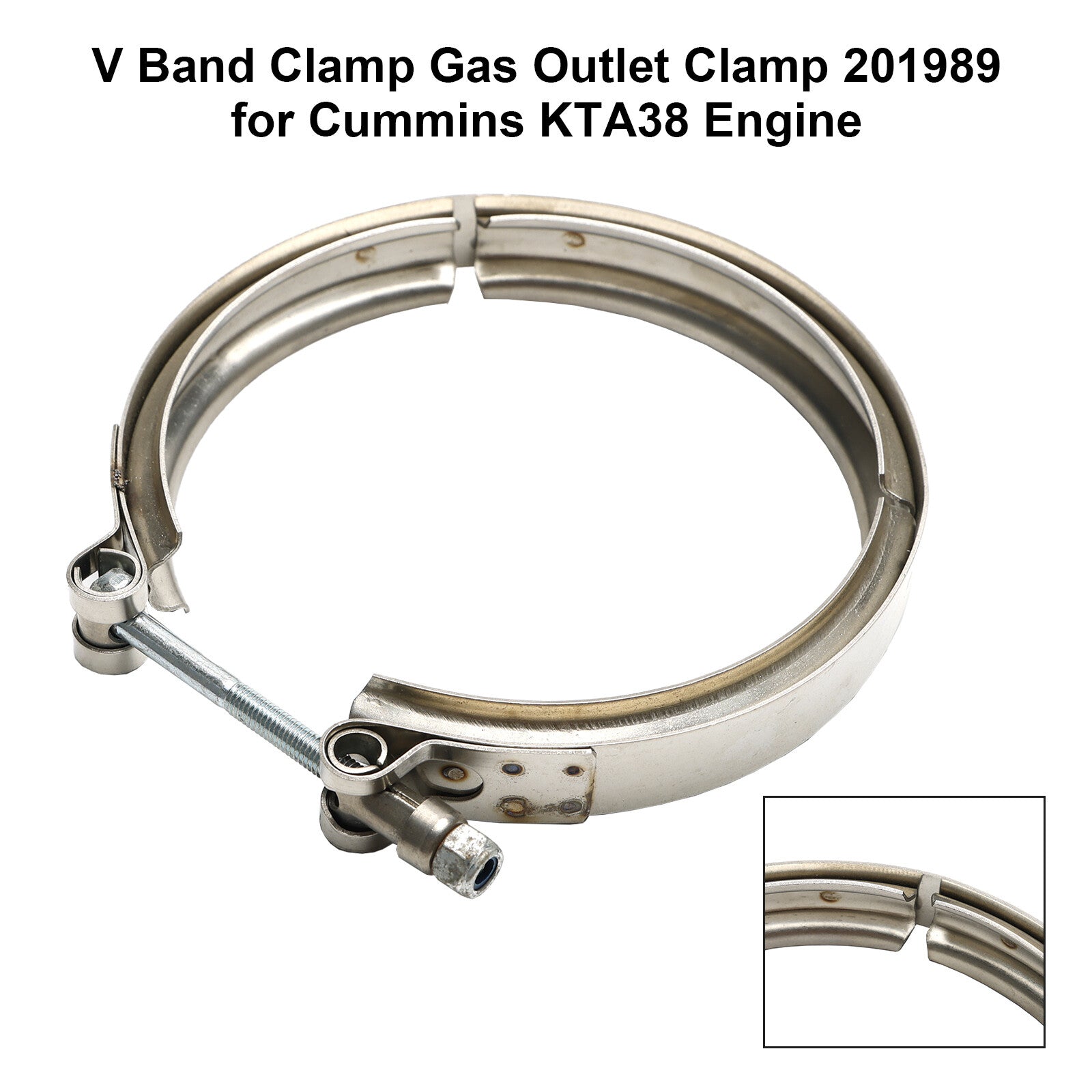 ya 1 8.5.1 V Band Clamp Gas Outlet Clamp 201989 for KTA38 Engine