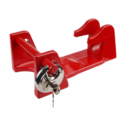 ya 5 8.7 Red Gooseneck Coupler Trailer Lock for RVs Heavy Trailers Livestock Haulers