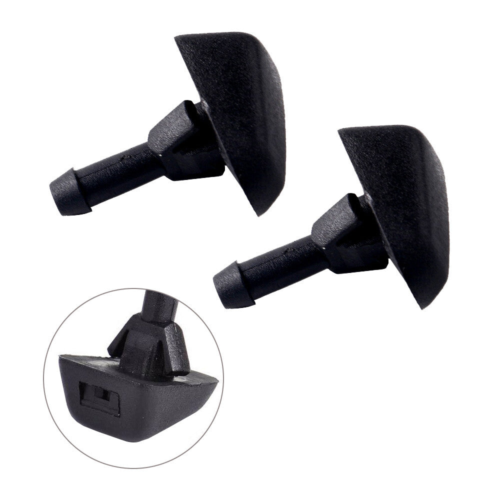 ya 13 2x Windshield Washer Jet Nozzle for Volvo S80 C70 S40 XC90 1998-2013 Black