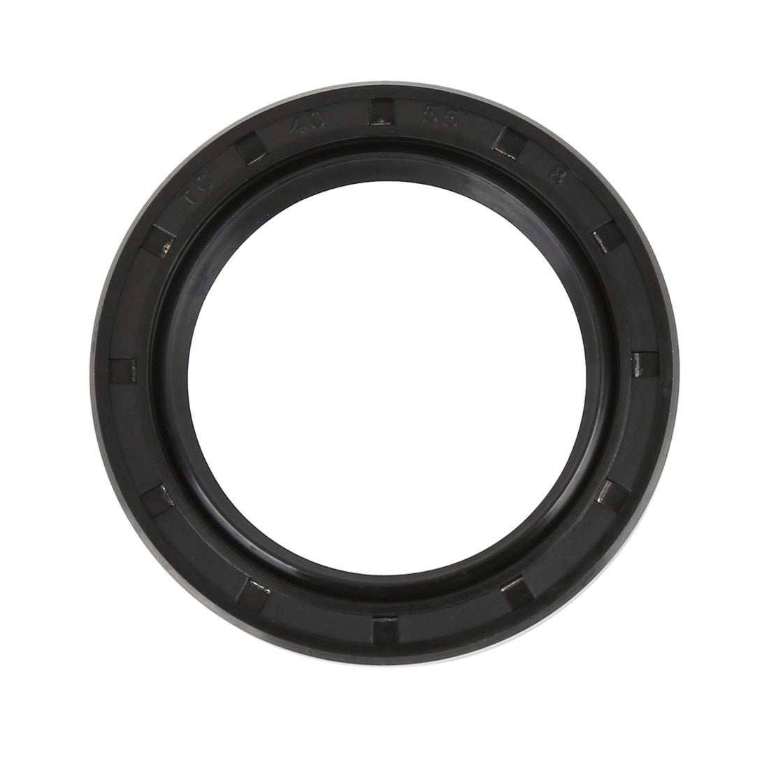 ya 5 8.7 40mm x 55mm x 8mm Black Rubber Cover Double Lip TC Oil Shaft Seal