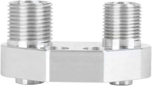 ya 12 5.22.2 AC Compressor Adapter Fitting for Sanden SD7B10 7176 Aluminum Alloy Silver Tone