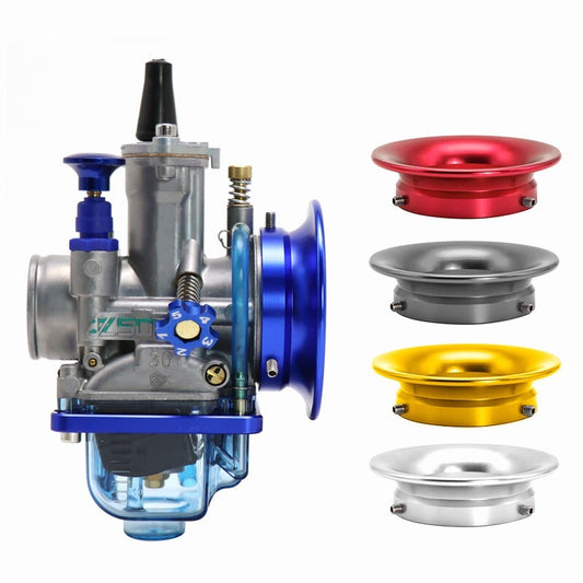 ya 8 5.26 50mm Carburetor Velocity Stacks Air Filter Cup Funnel Trumpet CNC For ATV