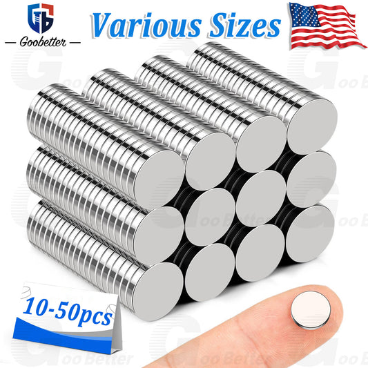 N35 Round Disc Magnets Mini/tiny/small/large Neodymium Rare Magne Various Sizes