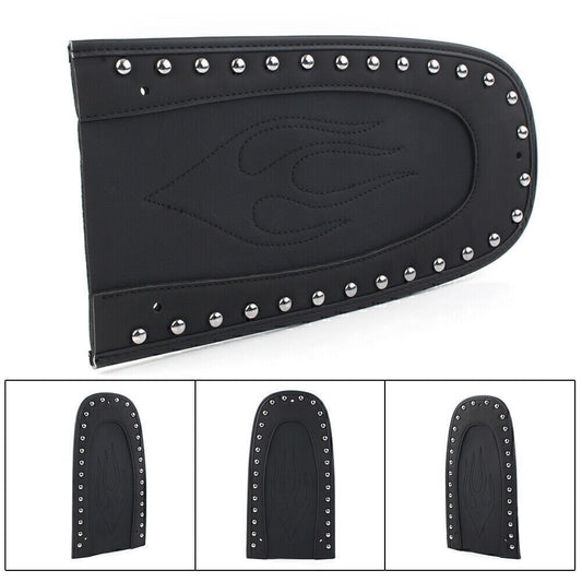 ya 7 6.11 PU Leather Flame for SEAT Rear Fender Bib Black Fit for Harley Street Glide FLHX 06-19