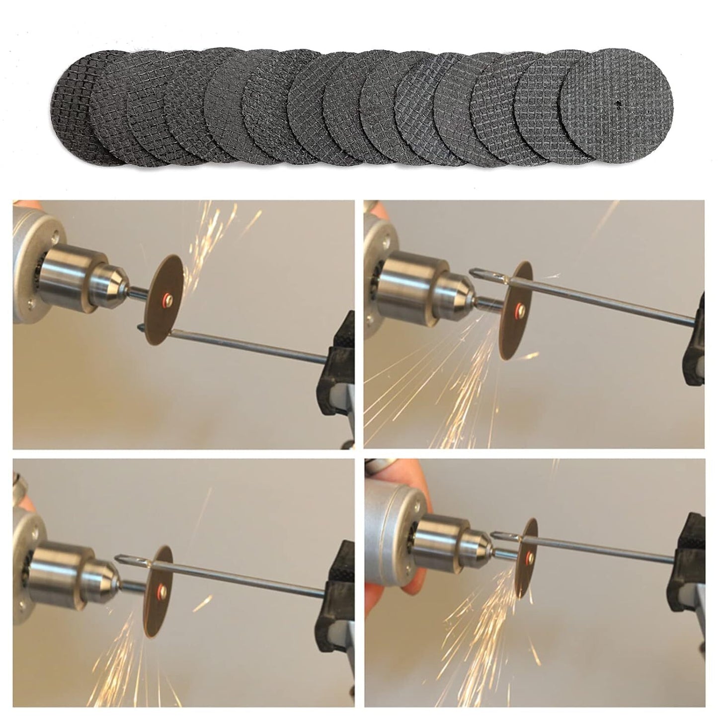 ya 28 1/8 50x Fiberglass Reinforced Dremel Cut Off Wheel Rotary Discs +3x Mandrel US