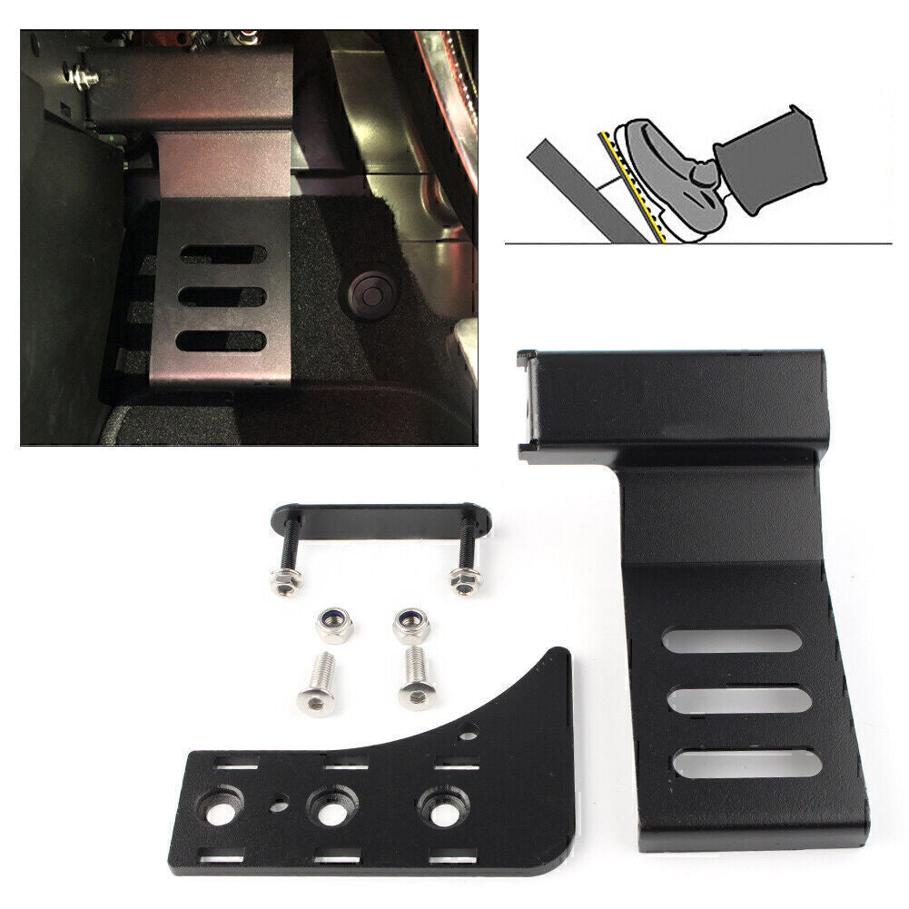 ya 9 6.5.2 Driver Left Side Foot Rest Kick Dead Pedal Steel Fit for Jeep for Wrangler JL JLU 2018