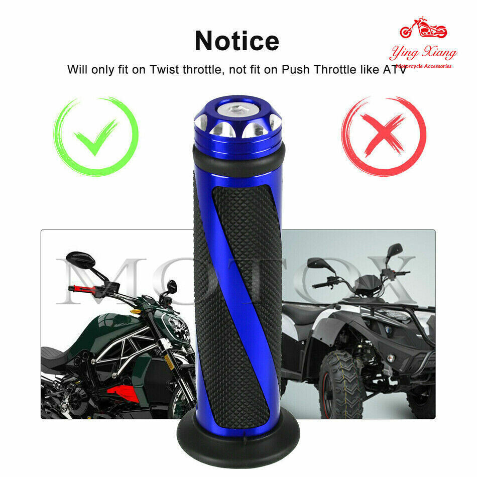 ya 4 6.21 Motorcycle 7/8 Handle Bar Hand Grips Fit For Hyosung GT650R/GT250R 2006-2010
