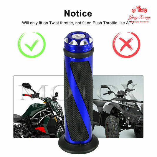 ya 4 6.21 Motorcycle 7/8 Handle Bar Hand Grips Fit For Hyosung GT650R/GT250R 2006-2010