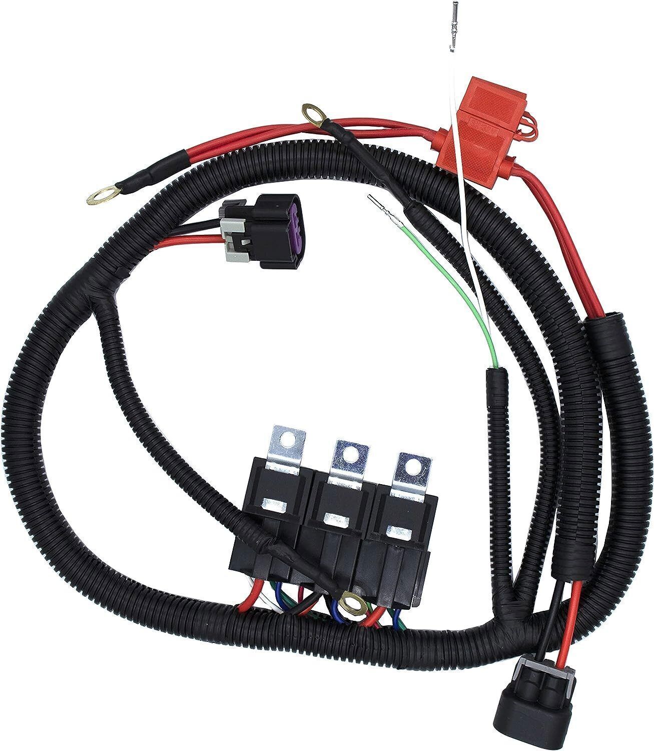 ya 1 8.5.1 for 1999¨C2006 GM Electric Dual Fan Upgrade Wiring Harness Kit ECU Control 