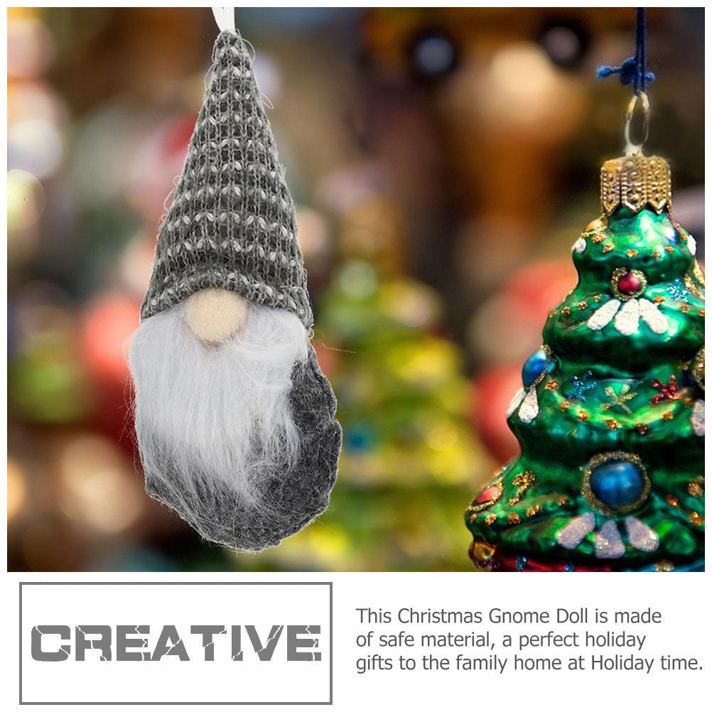 ya 25  6Pcs Decorative Small Faceless Doll Or ments Xmas Themed Gnome Pendants