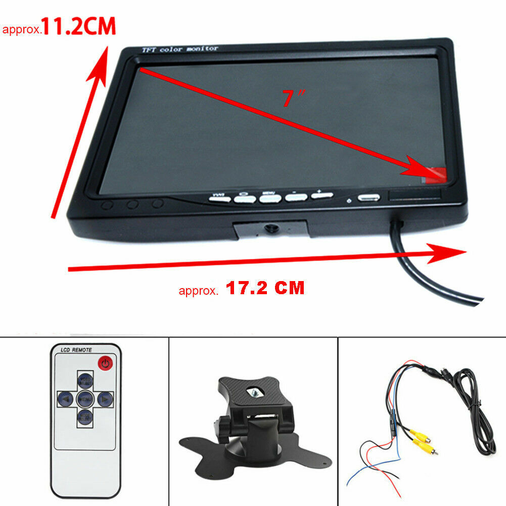 ya 5 8.7 7 TFT LCD Color CCD Mirror Monitor for Car Reverse Rear View Backup Camera DVD