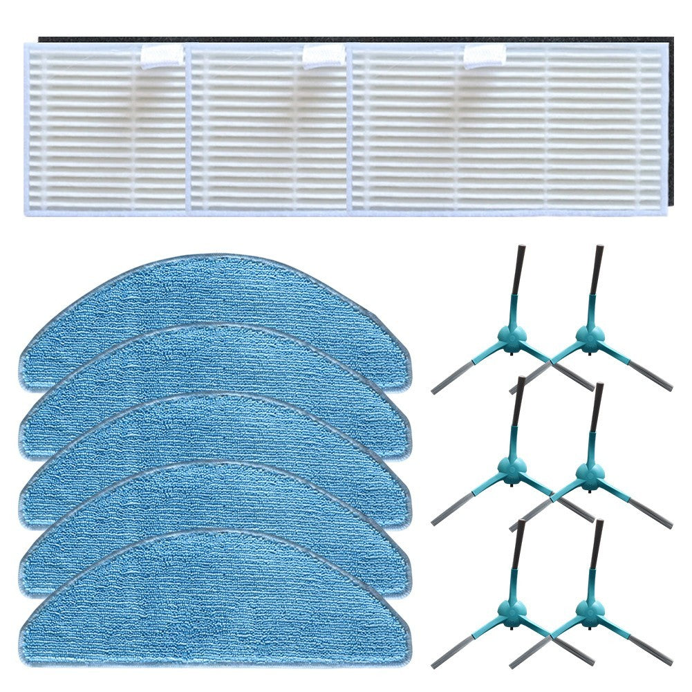 ya 25 For OKAMI R117 Vacuum Cleaner Accessories Filters Mop Cloths Side Brushes