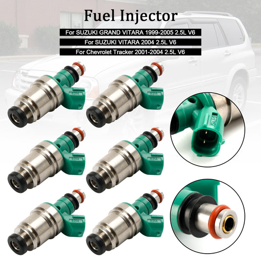 ya 1 8.5.2 6PCS Fuel Injector 15710-67D00 for Suzuki Grand Vitara Tracker 2.5L JS4J-5