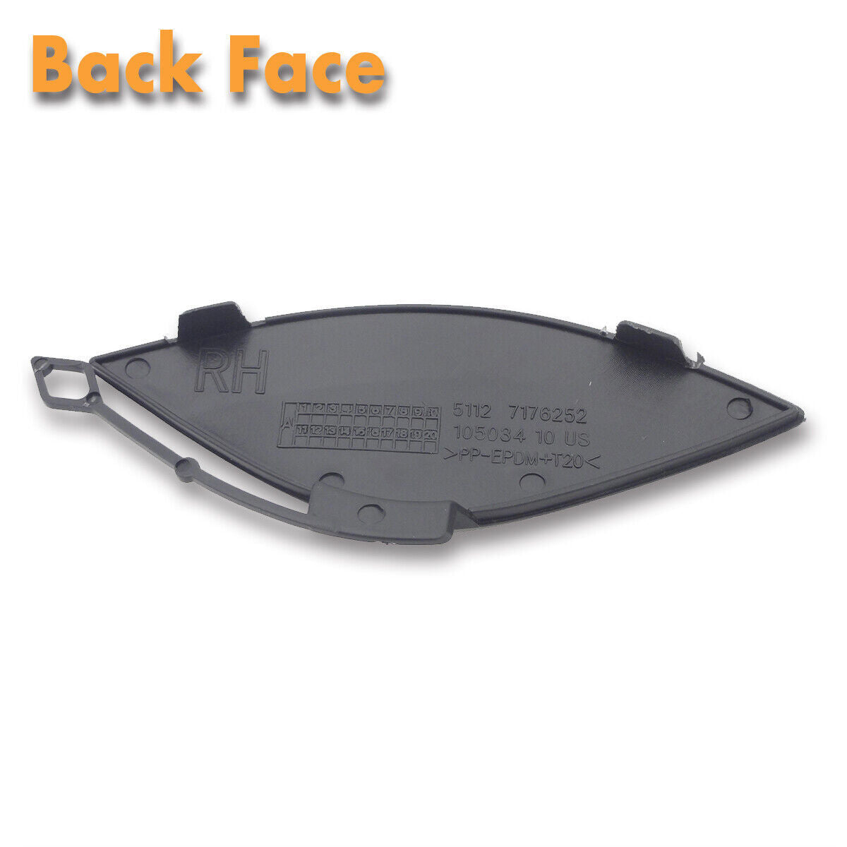 ya 5 8.7 Right 51127176252 Rear Bumper Tow Trailer Hook Cover for BMW X6 E71 2008-2011