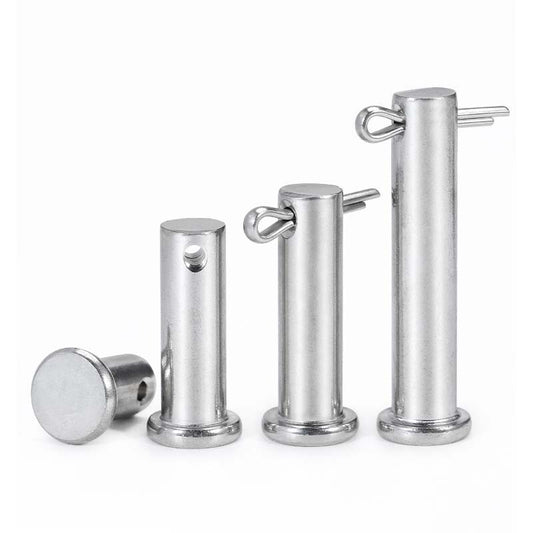 M3~M20 Clevis/Dowel Pins Stainless Steel Flat Head Cylindrical Pin With Hole A2