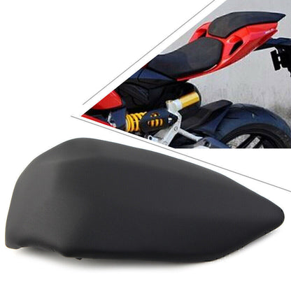 ya 5 8.7 Rear Pillion Passenger for SEAT for Ducati 899 1199 2012-2014 2013 Black Leather ABS